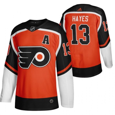 Philadelphia Philadelphia Flyers #13 Kevin Hayes Orange Men's Adidas 2020-21 Reverse Retro Alternate NHL Jersey